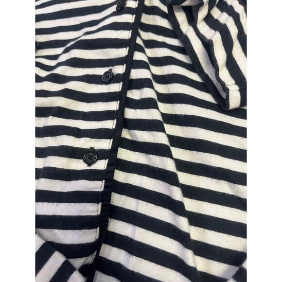 Kate Spade‎ Black/White Stripe Long Pajama Set, Women’s XL Cotton/Rayon Soft - Picture 6 of 13
